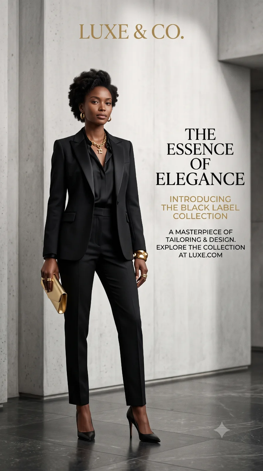 Luxury Fashion Advertising Poster Concept