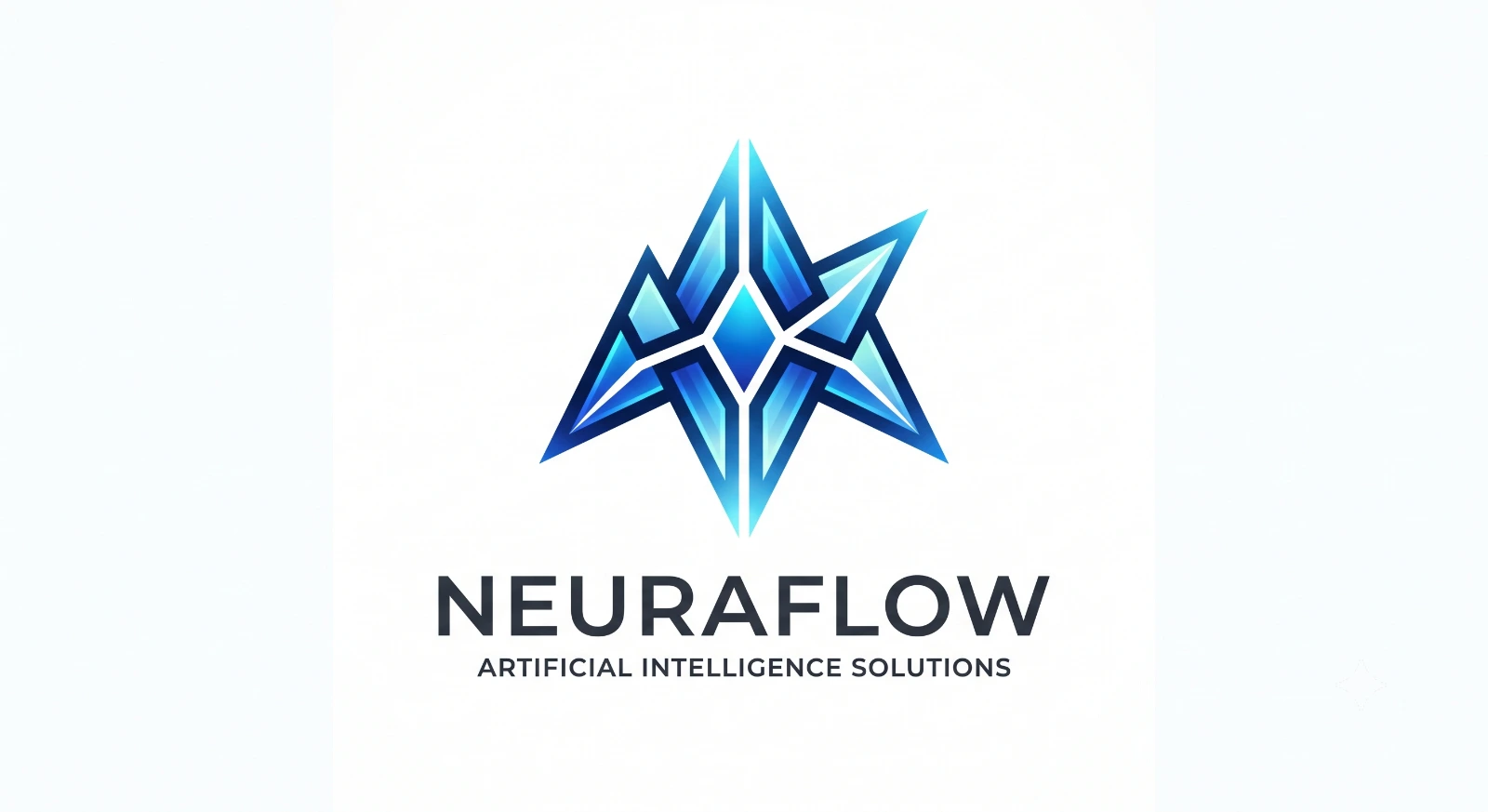 Futuristic AI Technology Logo Design
