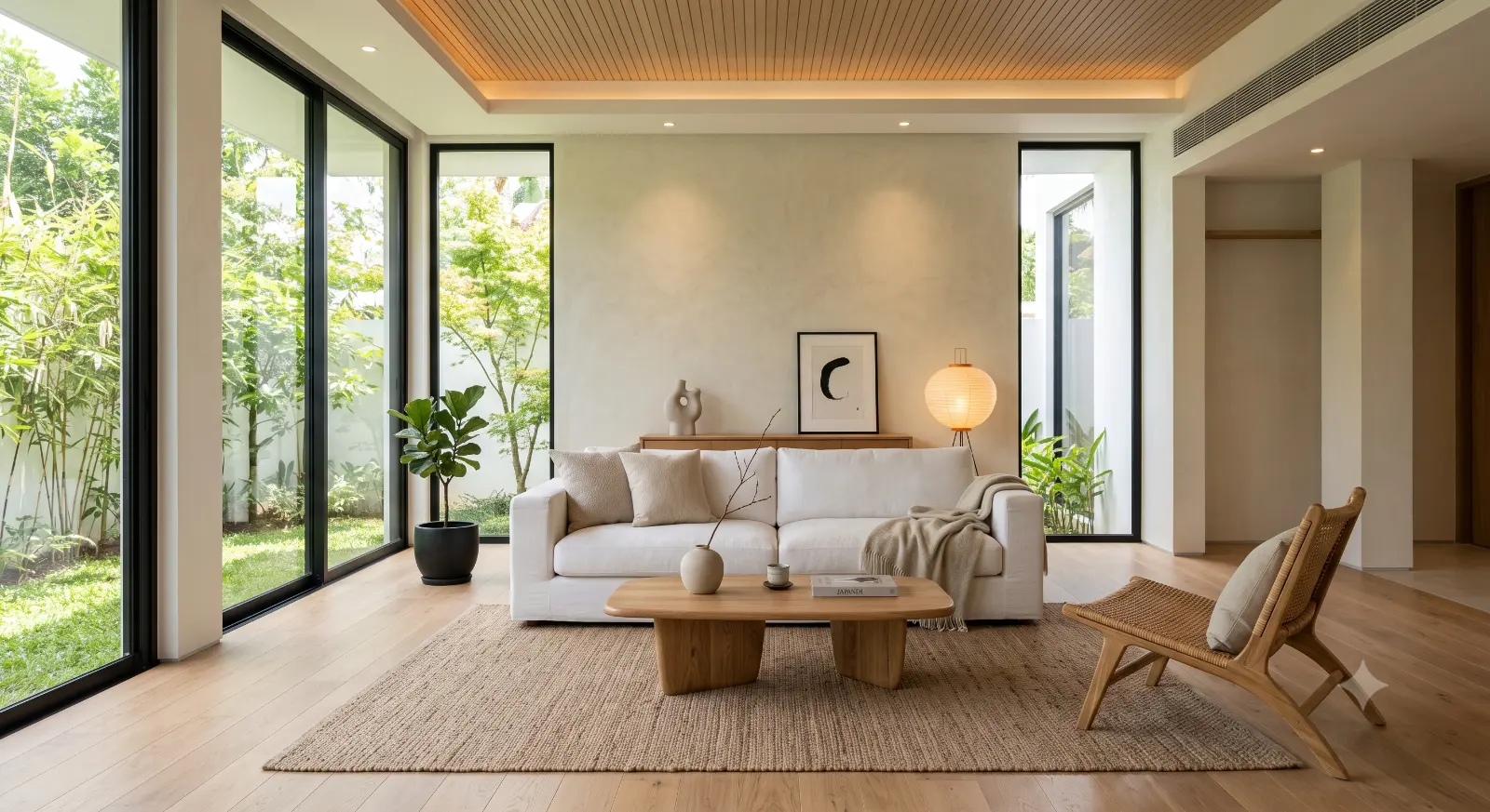 Japandi Luxury Living Room Prompt