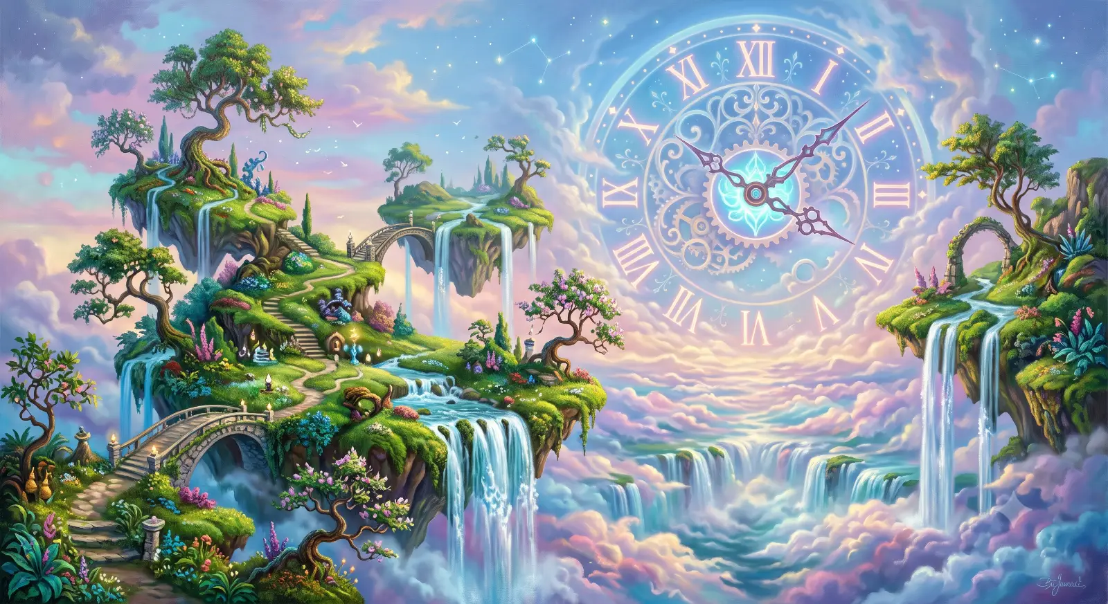 Floating Islands of Waterfalls