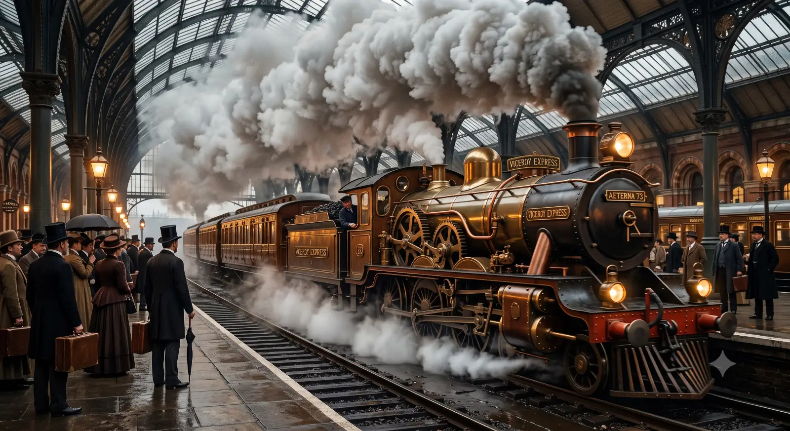 Clockwork Steam Locomotive