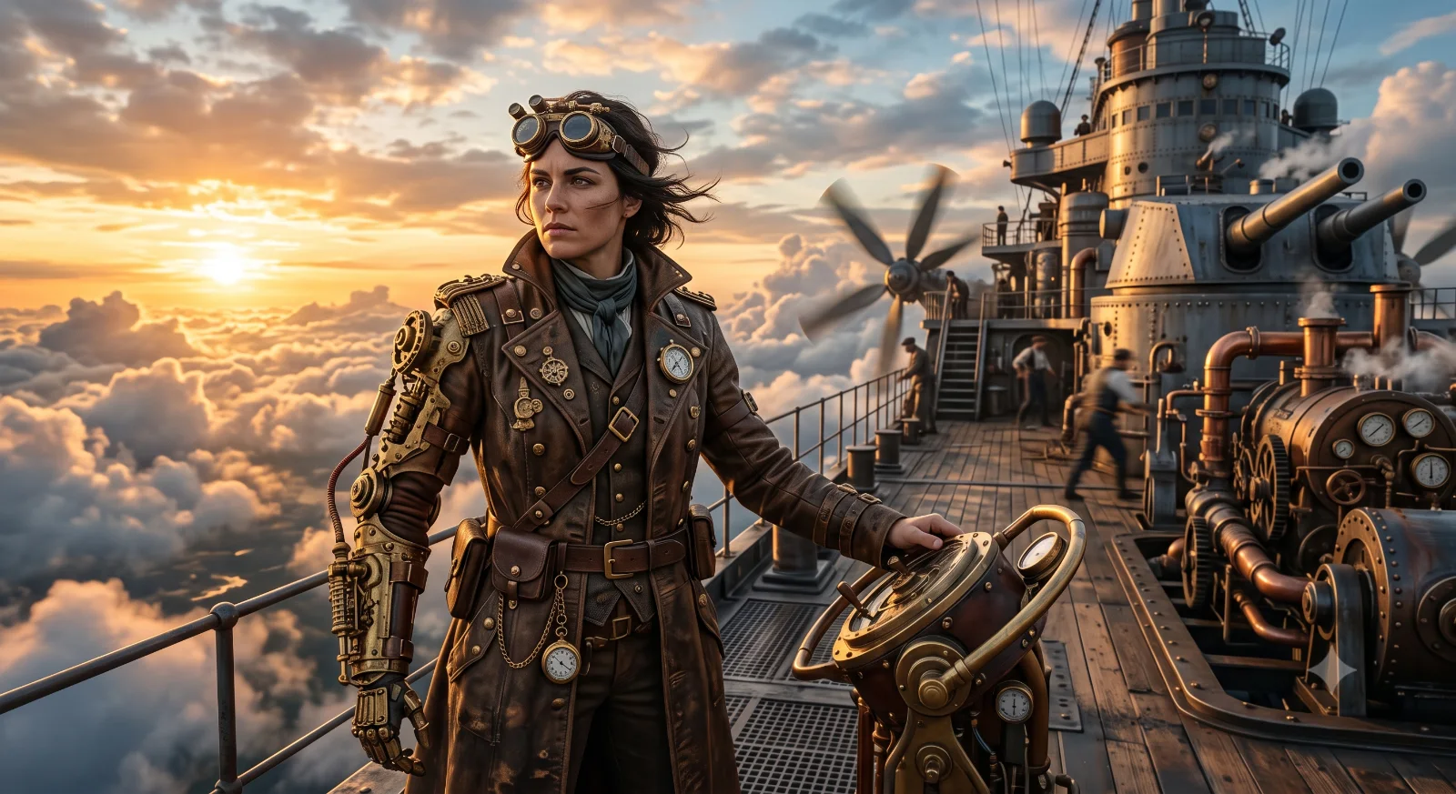 Steampunk Airship Captain