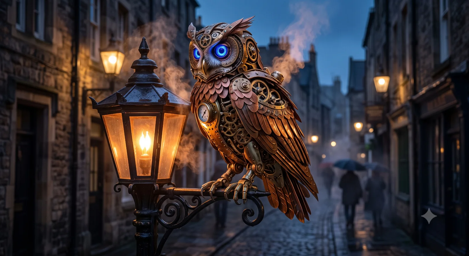 Steampunk Mechanical Owl