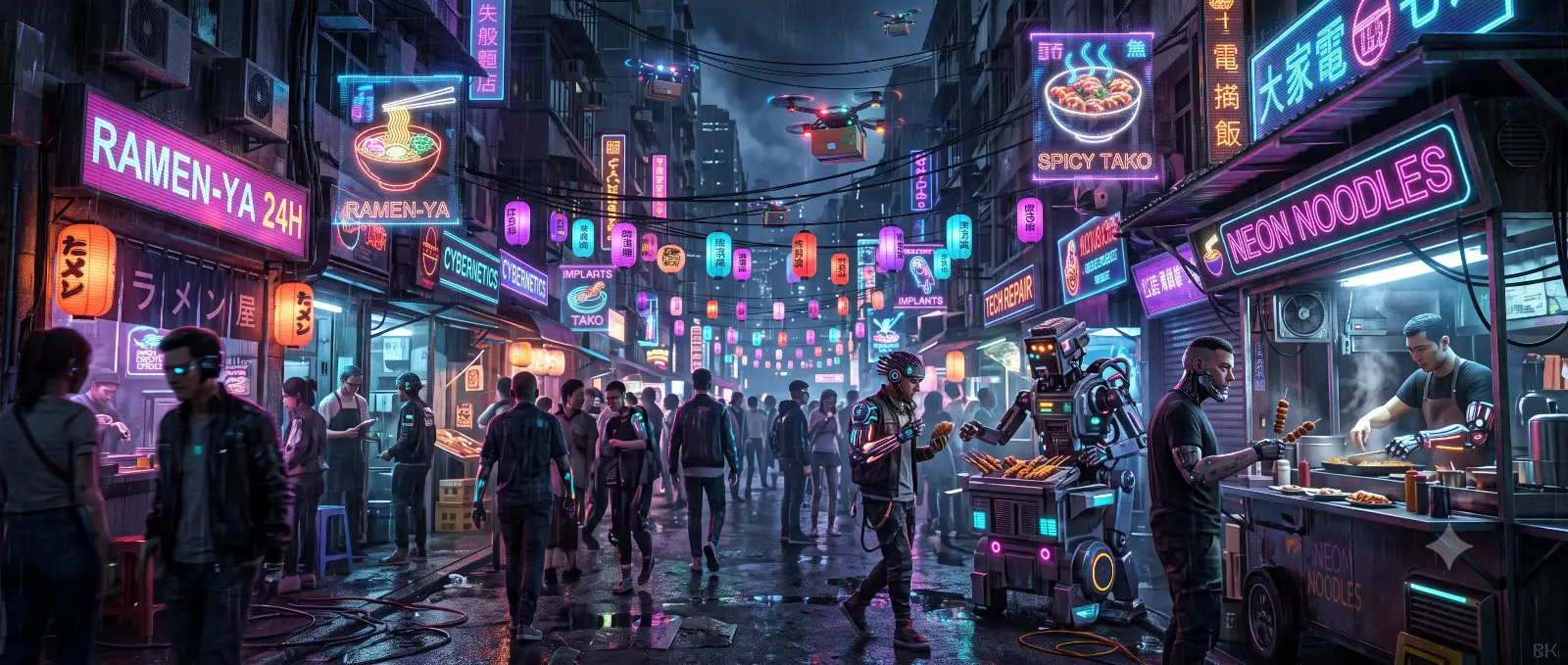 Cyberpunk Night Market