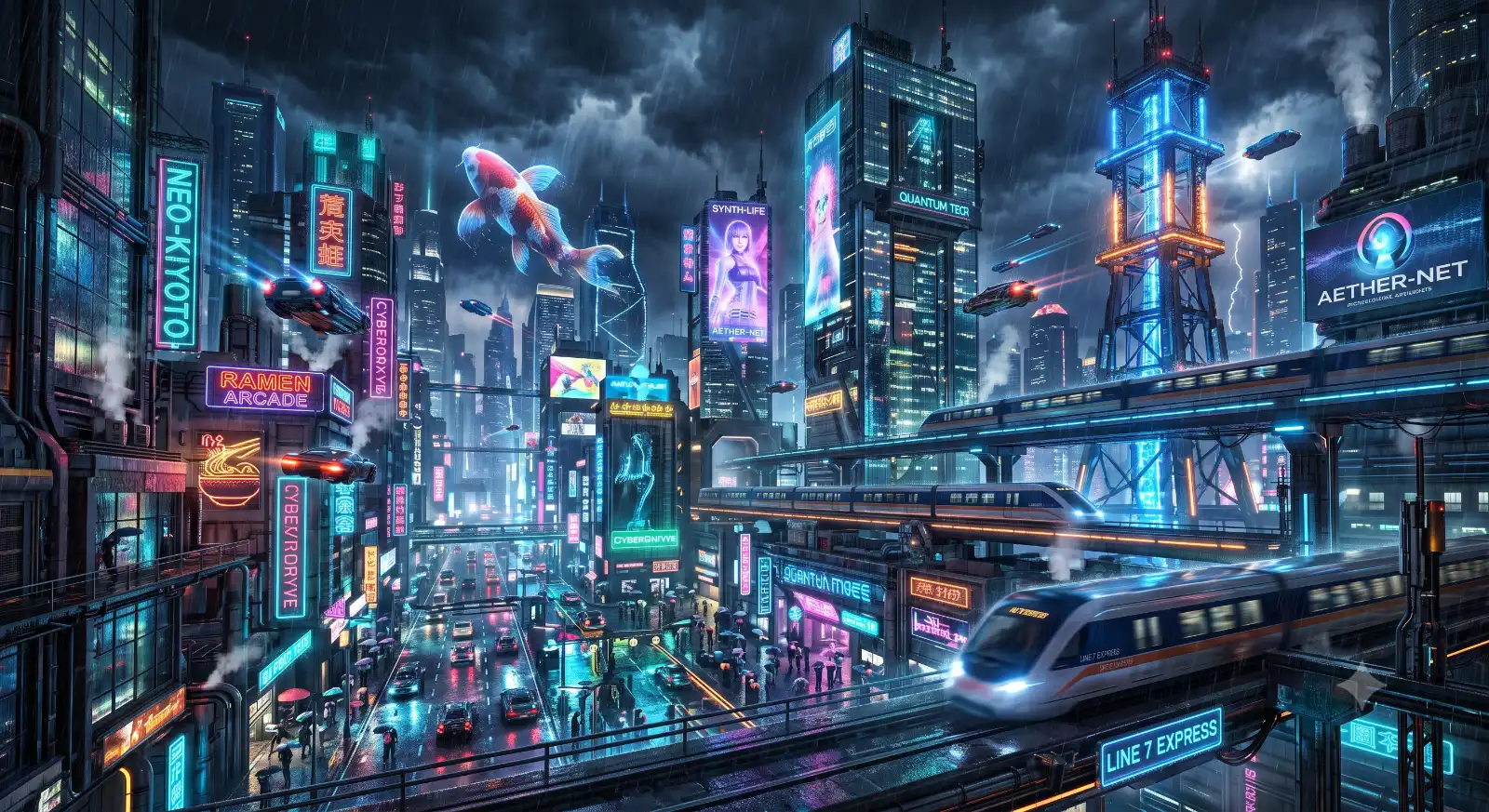 Cyberpunk Skyline