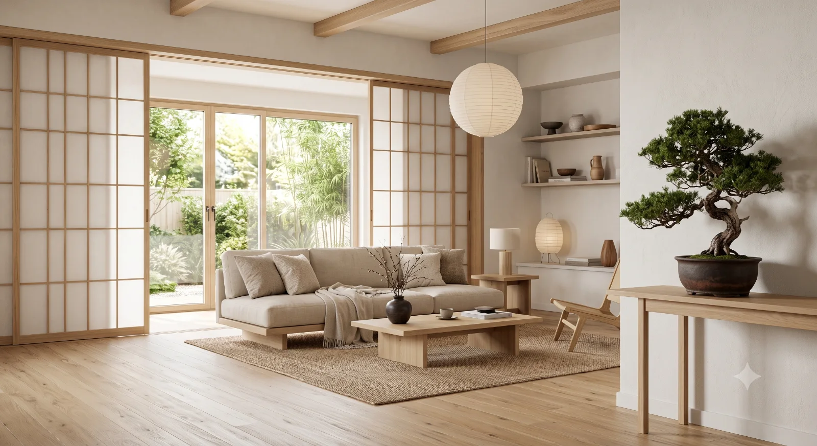 Minimalist Japandi Living Room