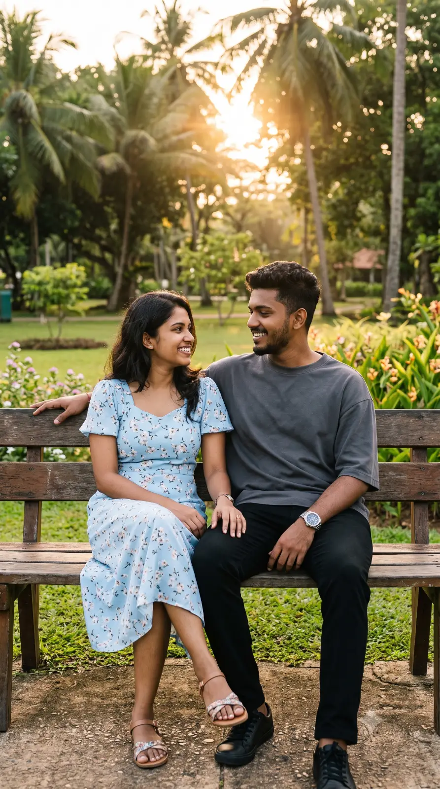 New Couple Golden Hour Portrait