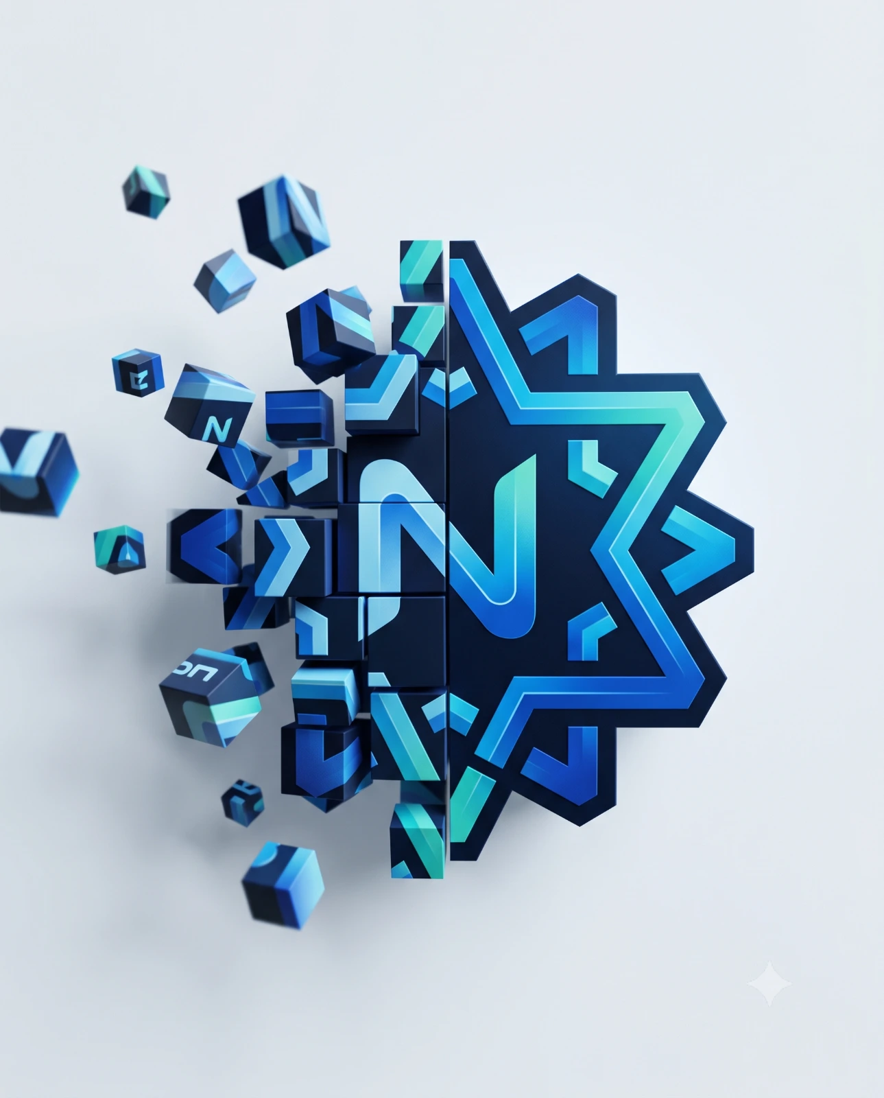 Logo Transformation Pixel Art
