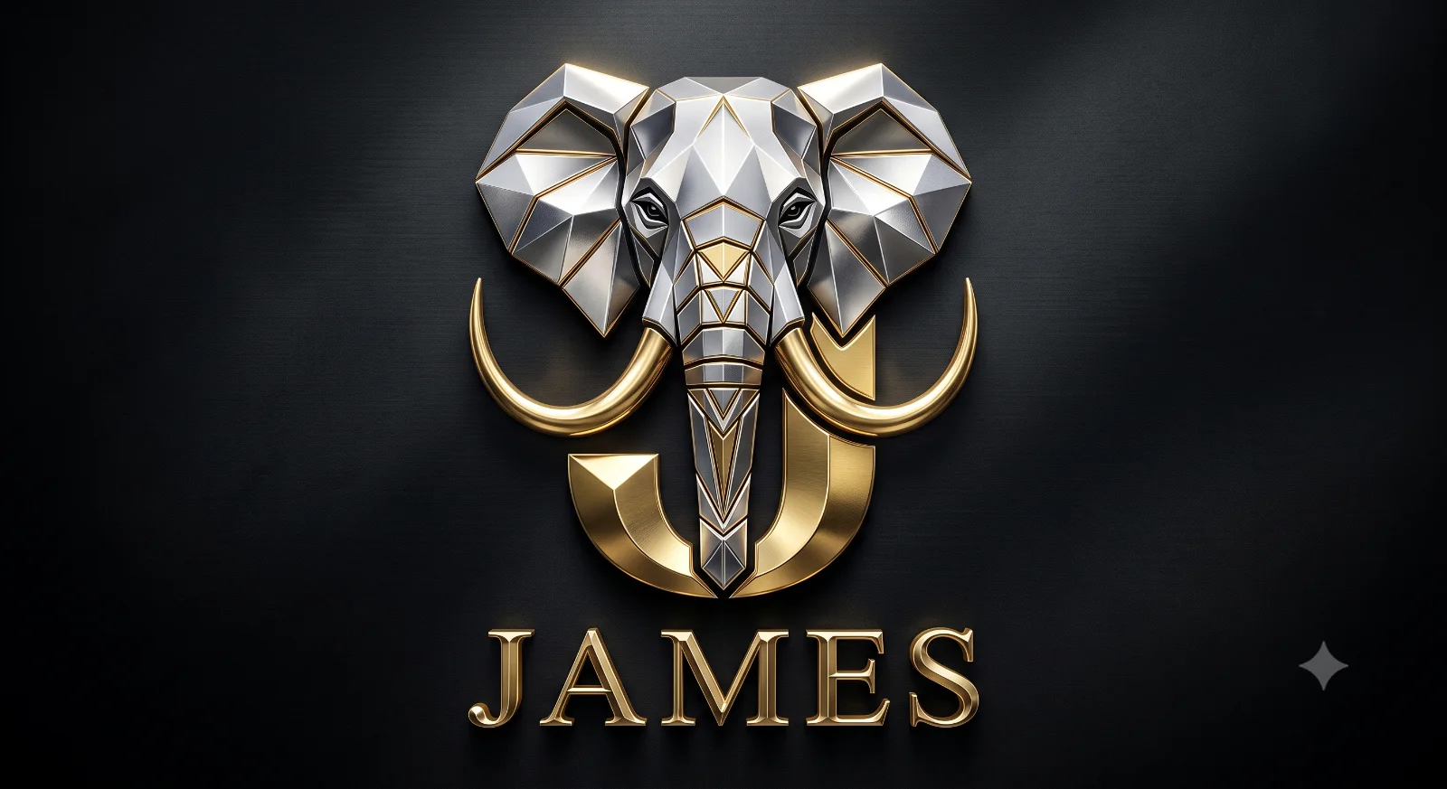 Luxury Elephant "Name First Letter" Logo Design