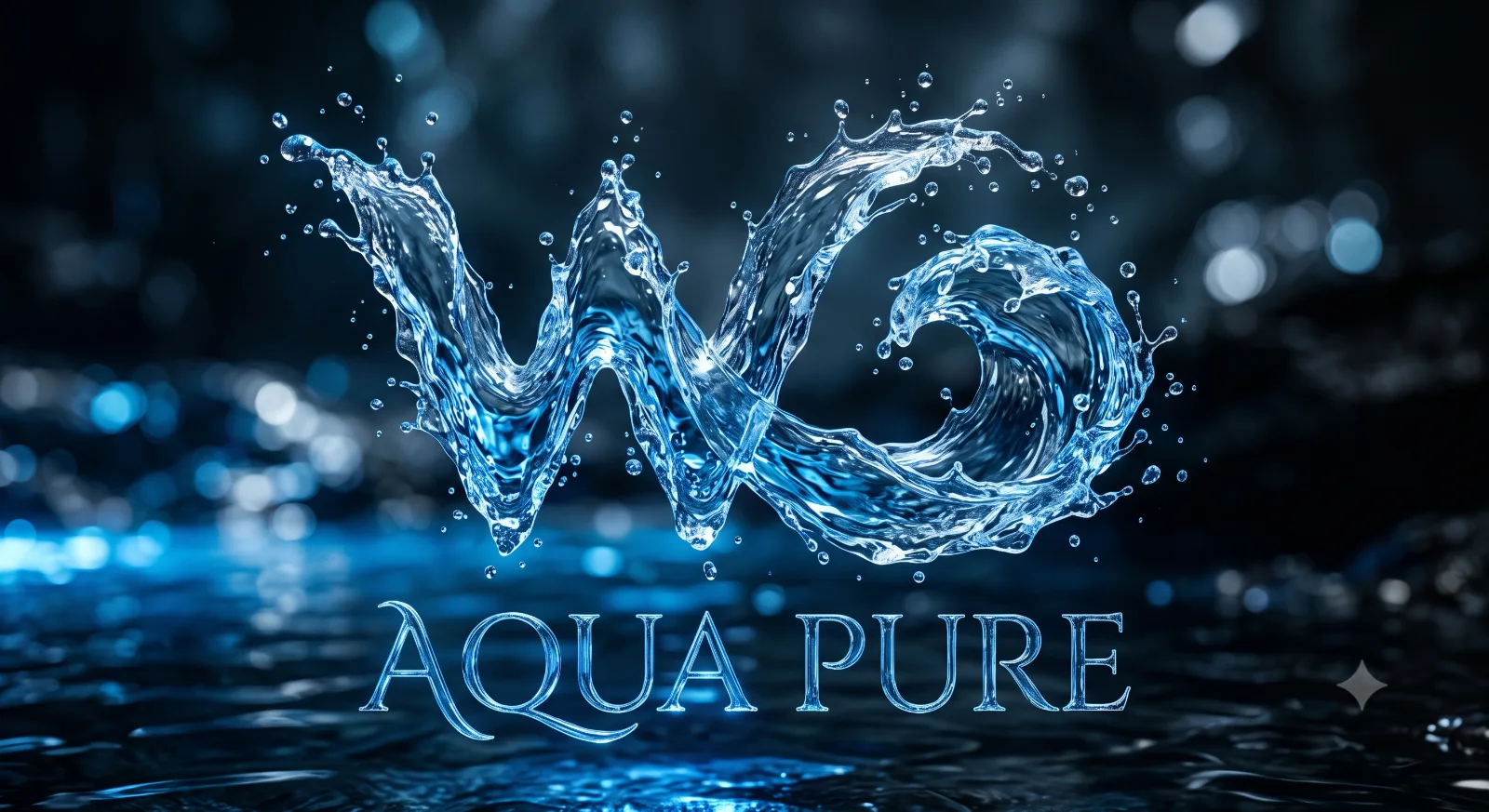 Crystal Water Splash Logo Design