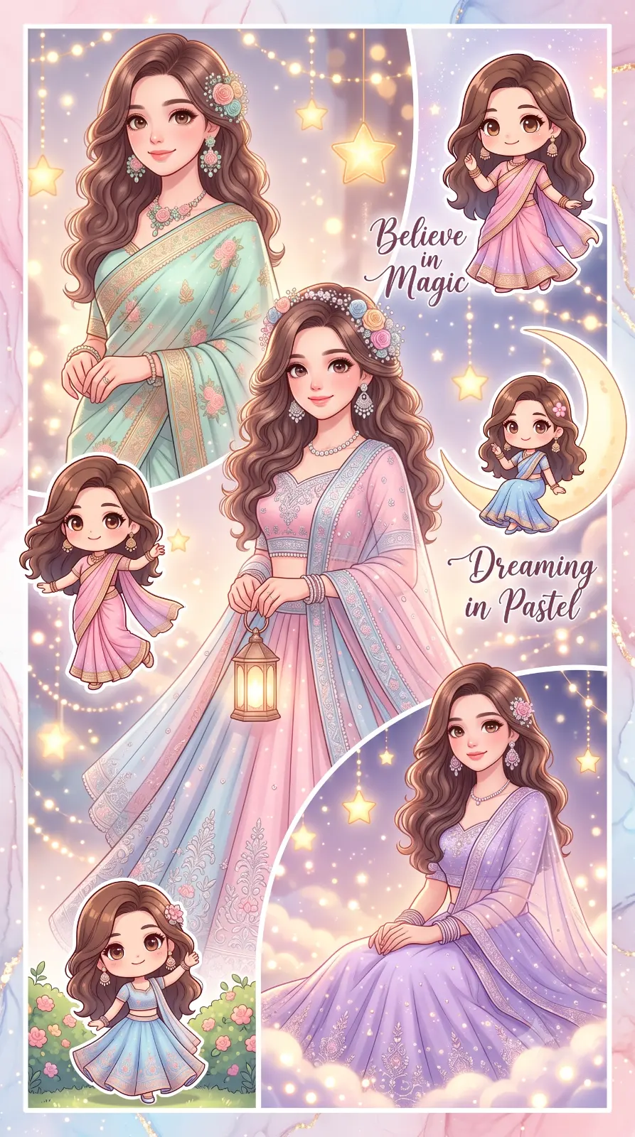 Dreamy Anime Collage Creation