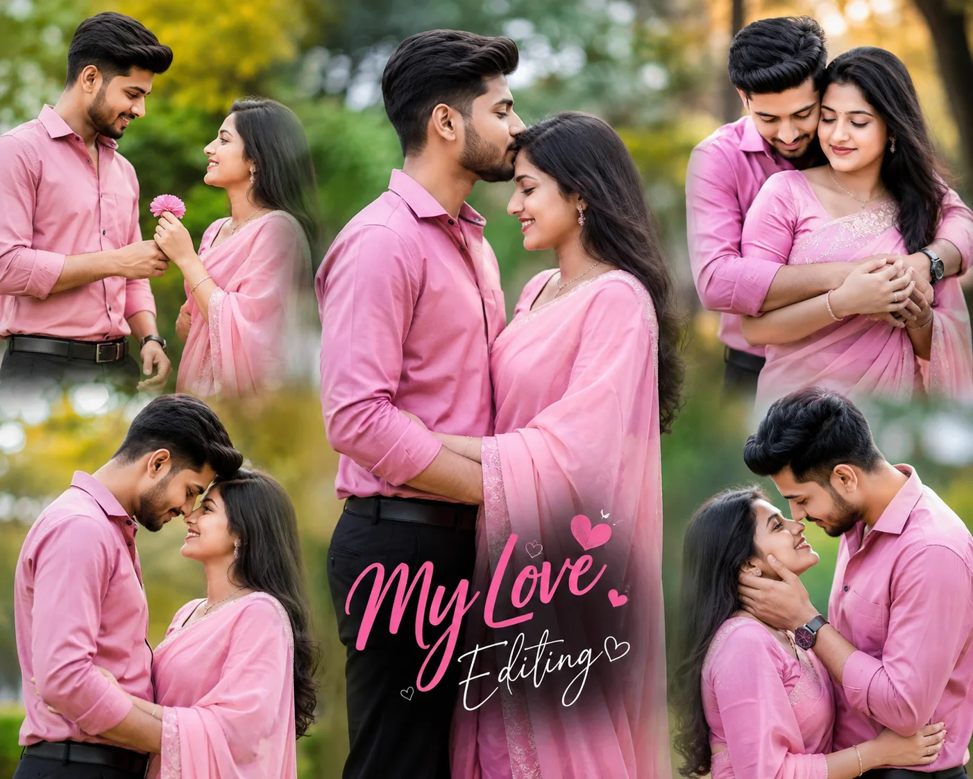 Romantic Pink Love Collage