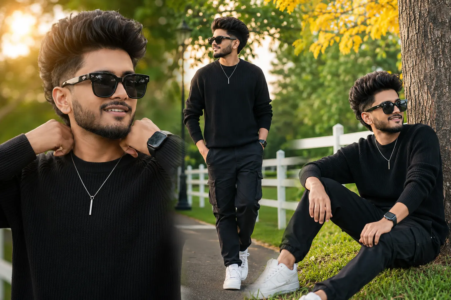 Sunlit Park Fashion Collage