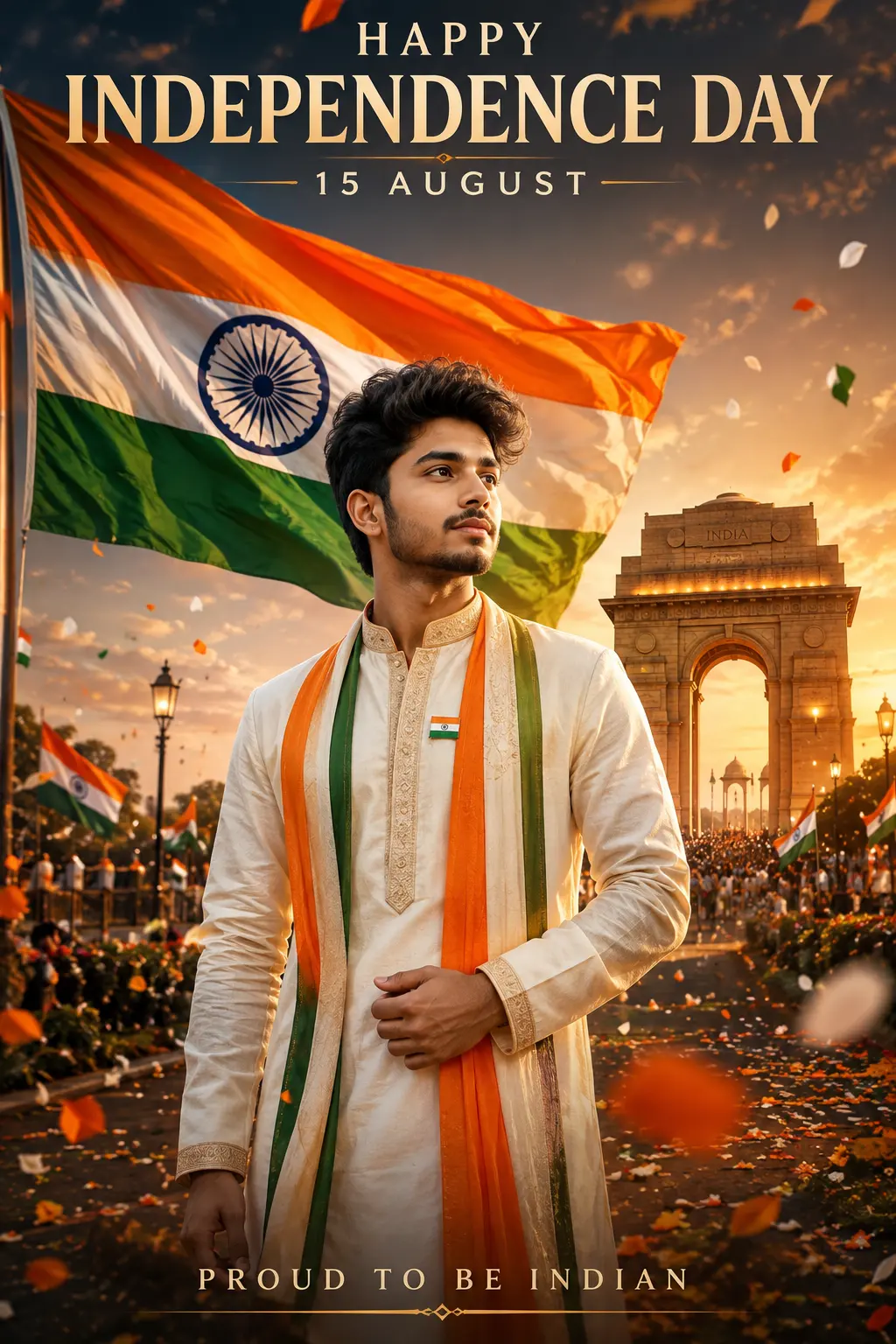 Proud to Be Indian Independence Poster