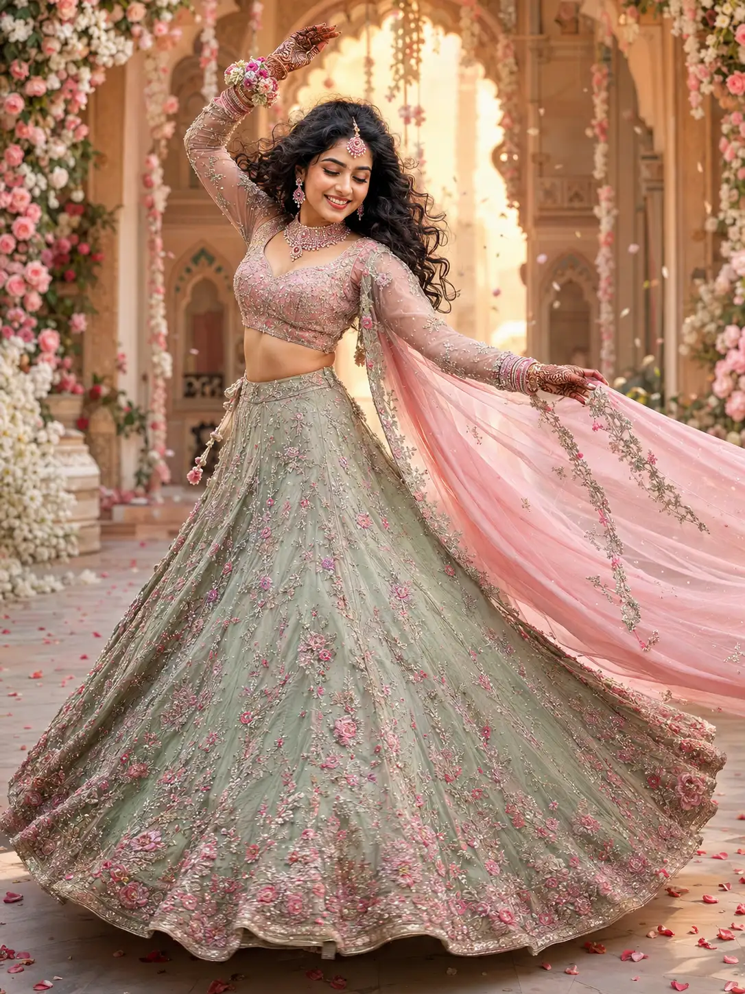 Floral Palace Bridal Twirl