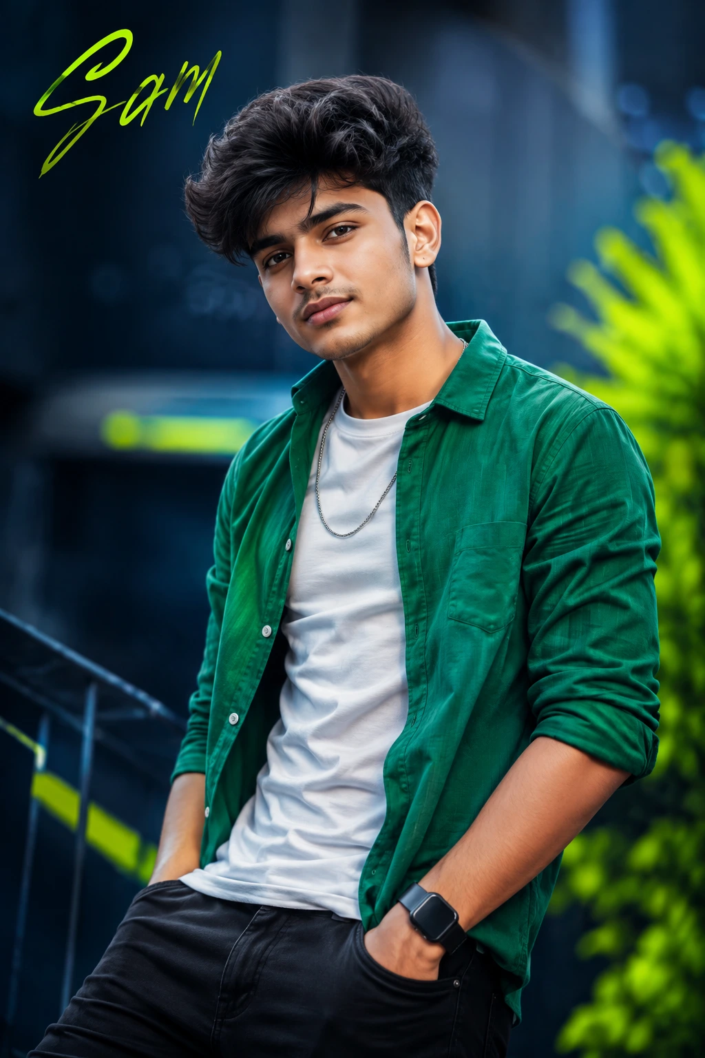 Neon Sam: Urban Portrait Glow