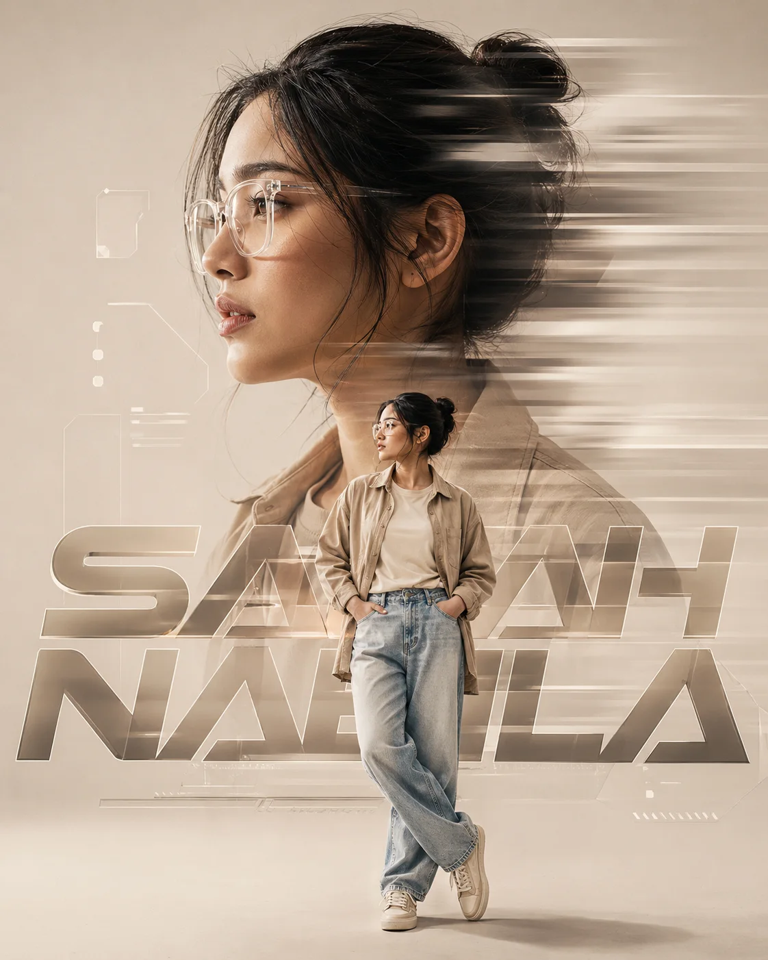 Sarah Nabila: Futuristic Motion Portrait