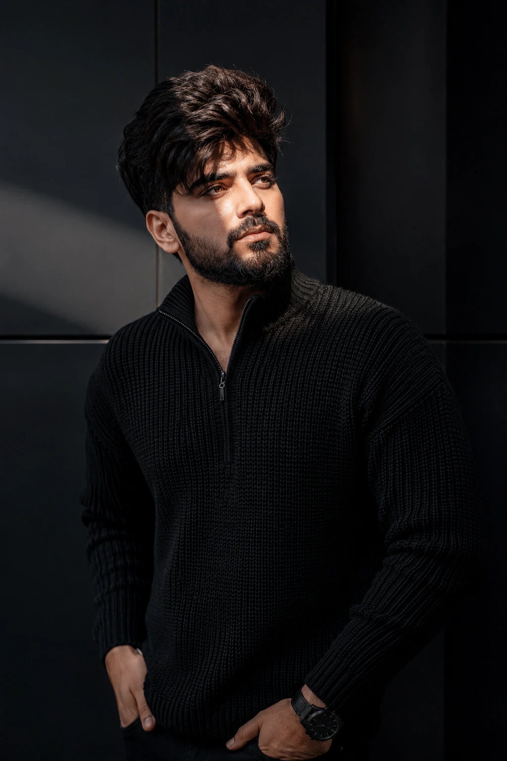 Moody Portrait in Dramatic Light