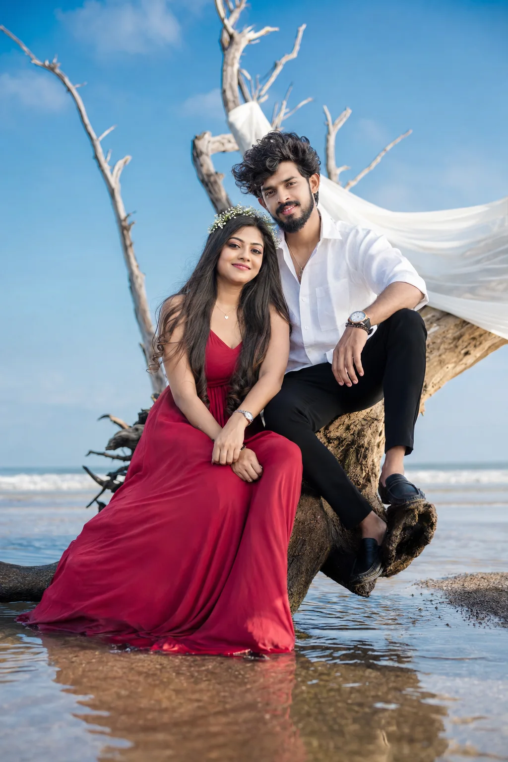 Pre-wedding Beach Portrait