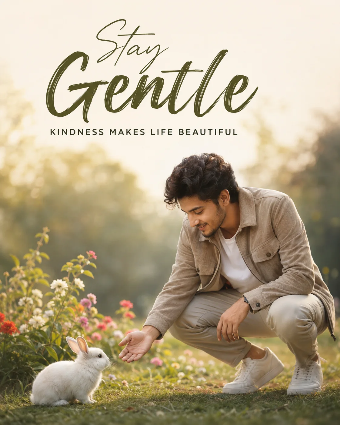 Stay Gentle: A Kind Garden Moment