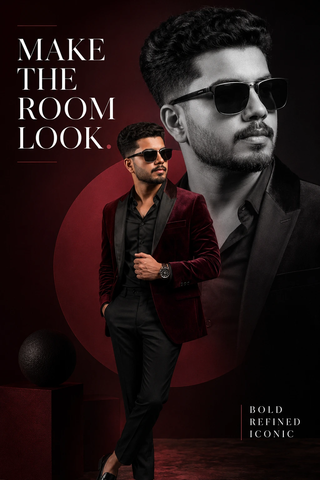 Bold Burgundy Fashion Editorial