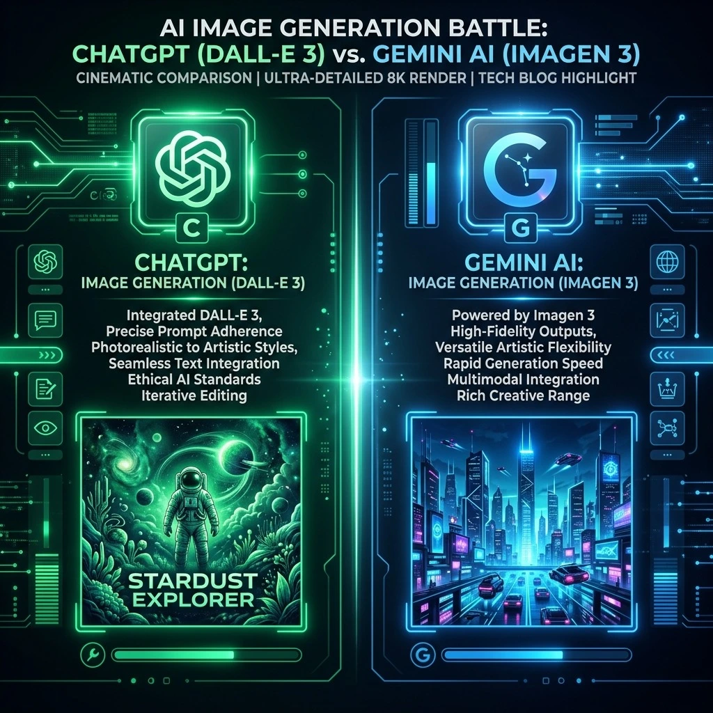 ChatGPT vs Gemini AI Image Generation Comparison