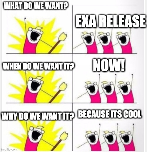 We want release