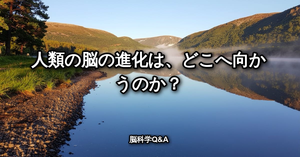 人類の脳の進化は、どこへ向かうのか?