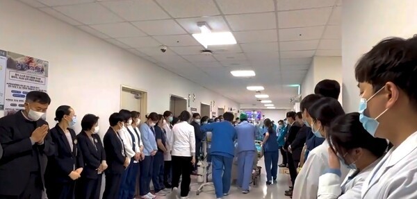 원광대학교병원에서 진행된 울림길 현장 모습  ©한국장기조직기증원