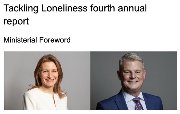 영국에서 발간되는 '외로움 연례보고서'  ©영국 정부 포털