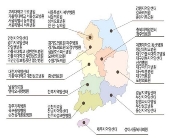 전국 호스피스 완화의료기관 [국립암정보센터]