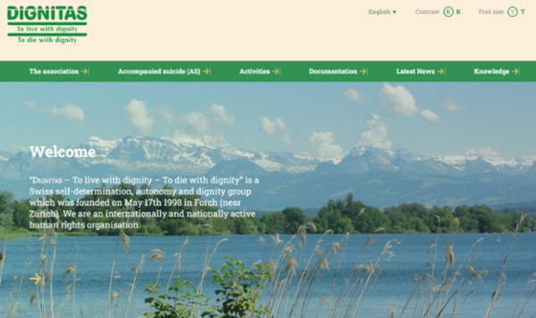 디그니타스 홈페이지