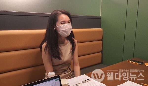 '웰다잉 서비스 디자인' 프로젝트를 제안한 한창희 씨(홍익대학교 박사과정)  ©서울디자인거버넌스