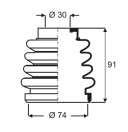 Kit de Transmisión Caja Izquierdo-Derecho para Fiat 128 (86-91) - Imagen 2