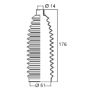 Kit de Dirección Caja Izquierdo-Derecho para Toyota Corolla (02...) - Imagen 2