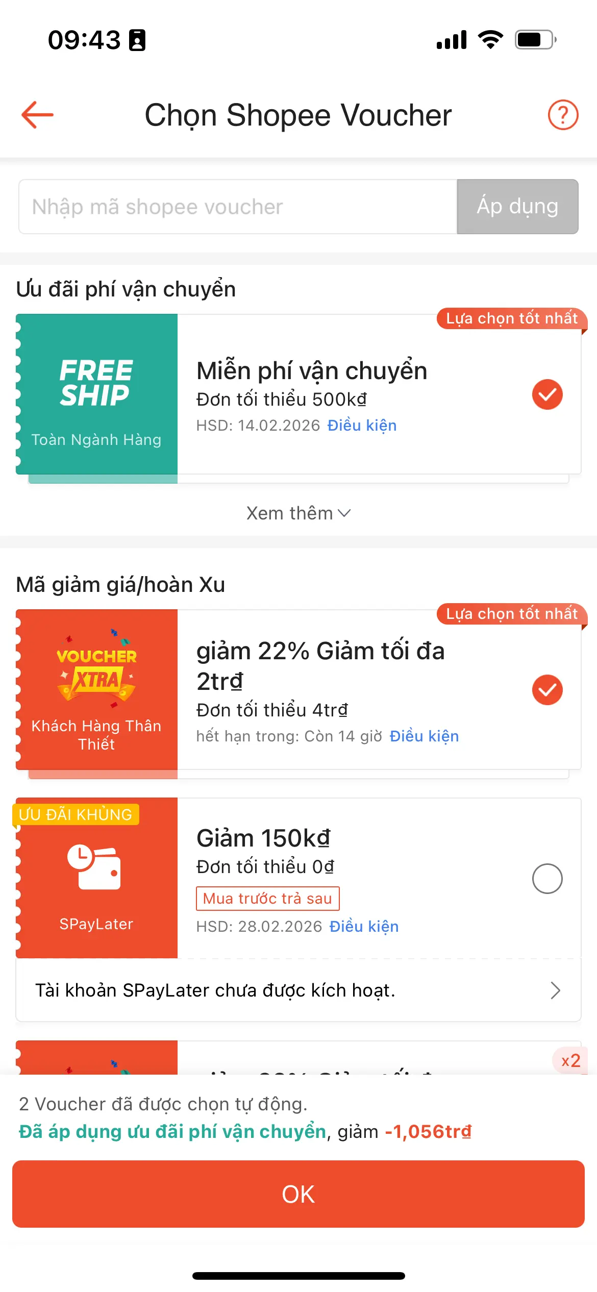 Danh sách voucher Shopee đã lưu - Các loại mã giảm giá có thể stack cùng lúc