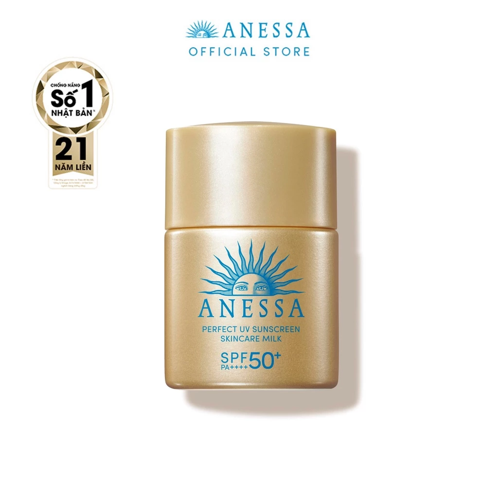 Sữa chống nắng dưỡng da kiềm dầu Anessa Perfect UV Sunscreen Skincare Milk SPF50+ PA++++ 12ml