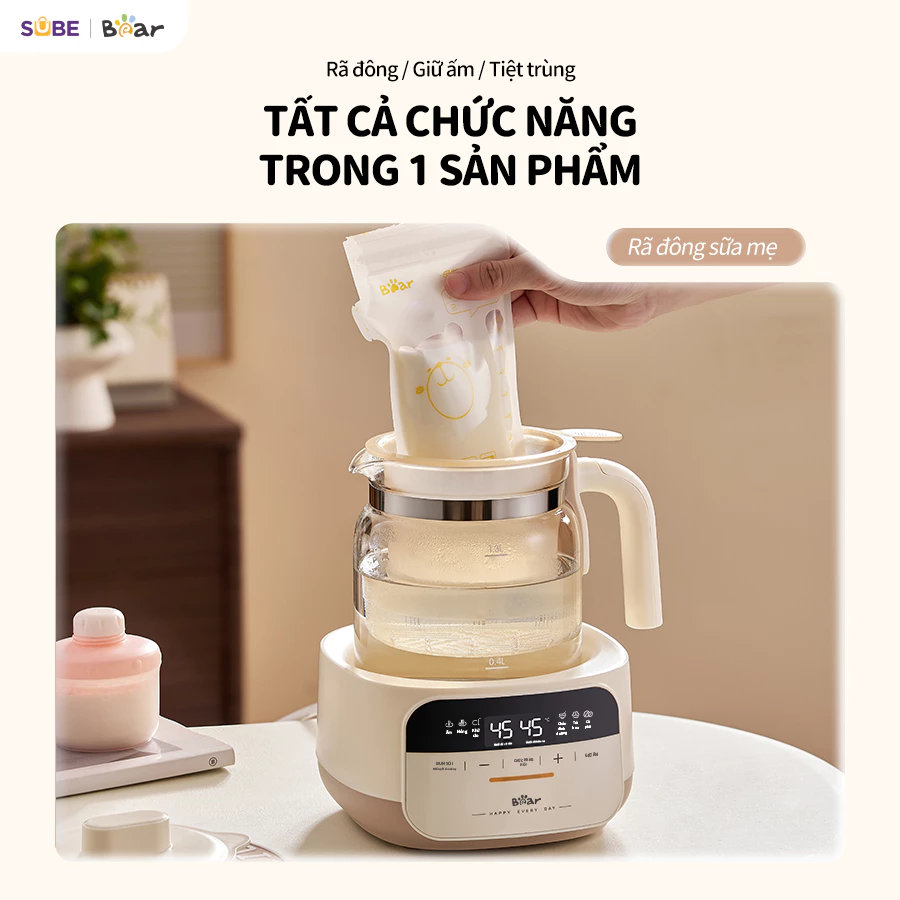 Máy Đun Nước Pha Sữa Bear 1.3L
