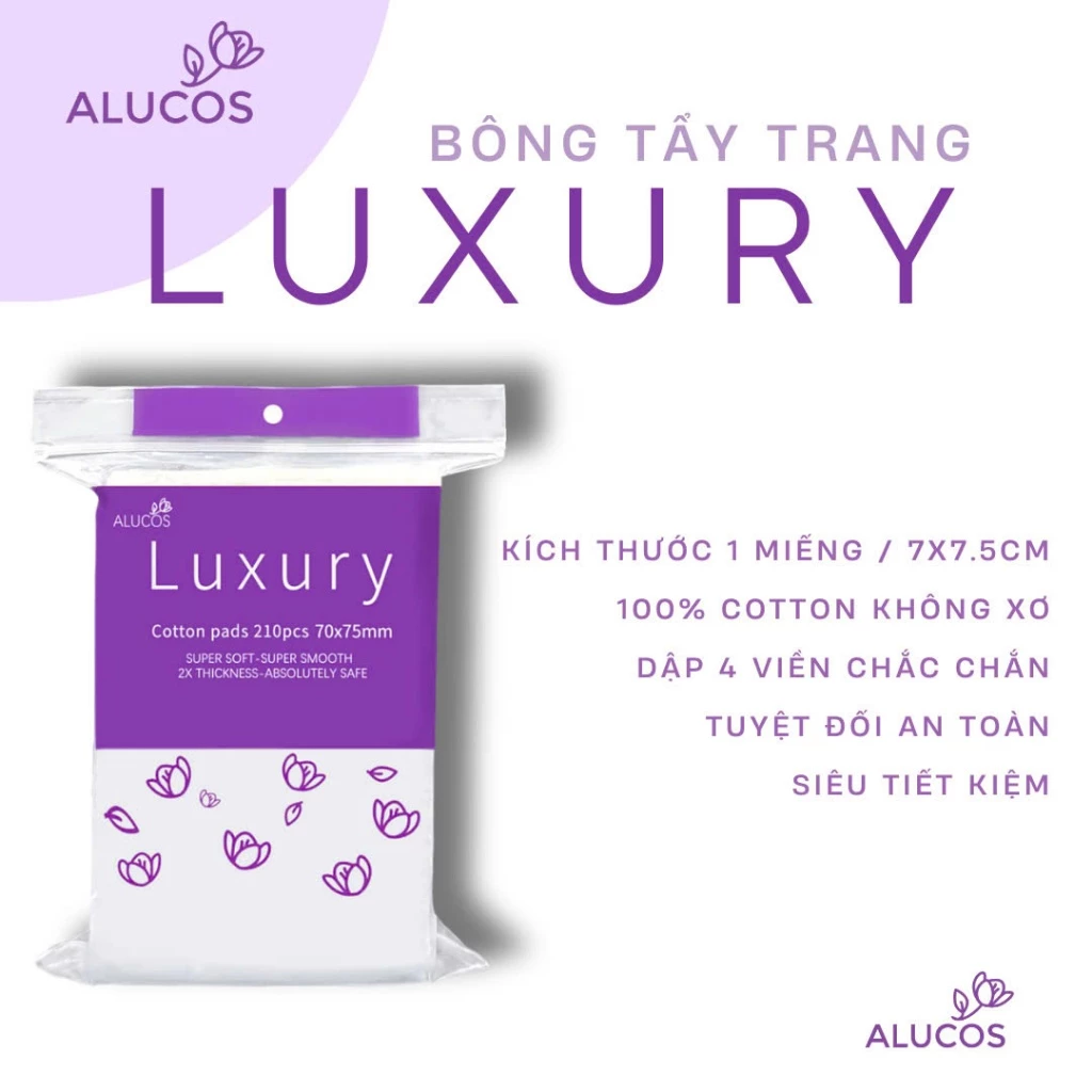 Bông Tẩy Trang Alucos Luxury