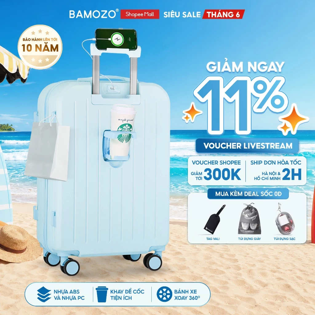 Vali Du Lịch Bamozo 8812