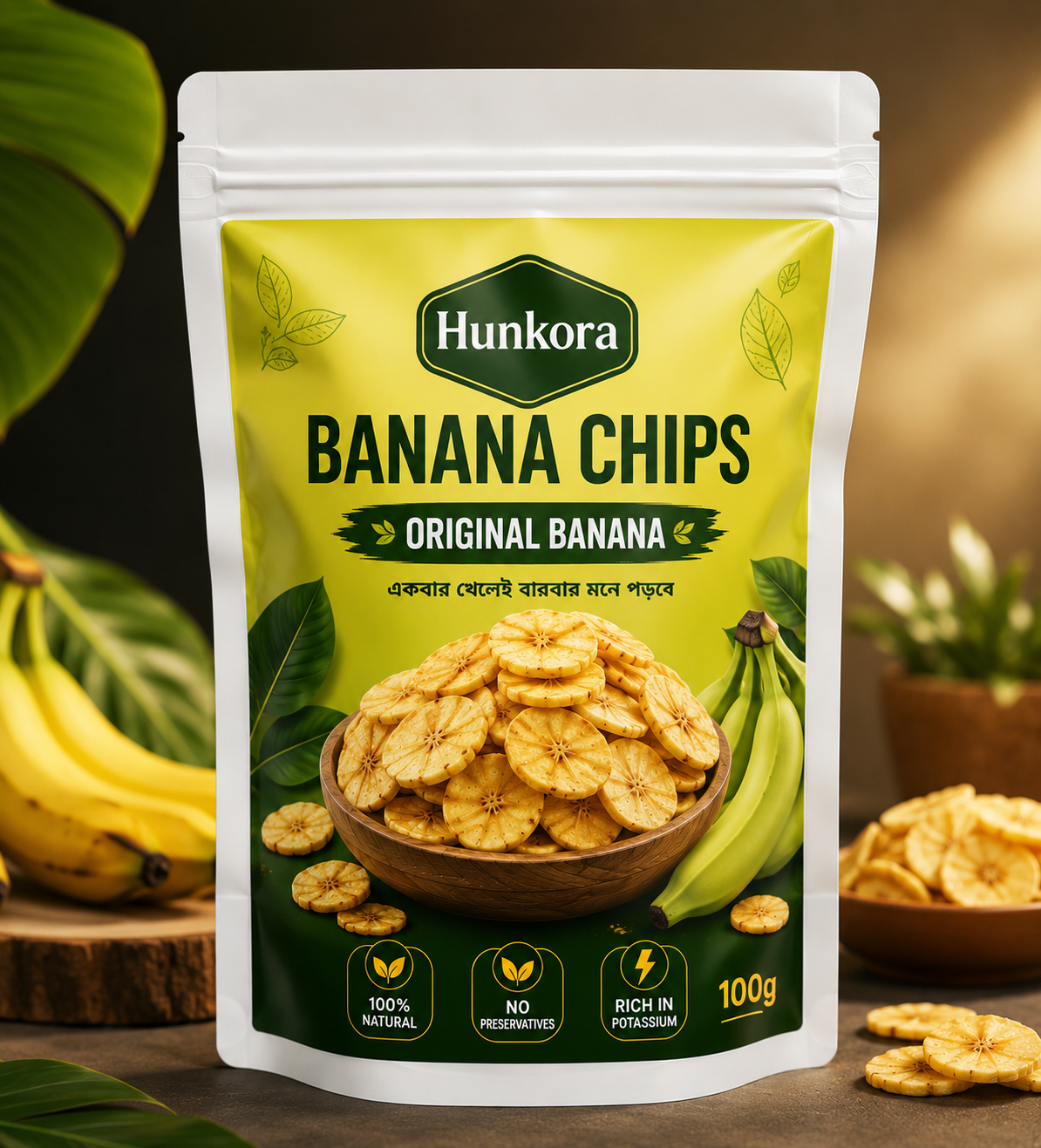 Hunkora Banana Chips - Original Salted