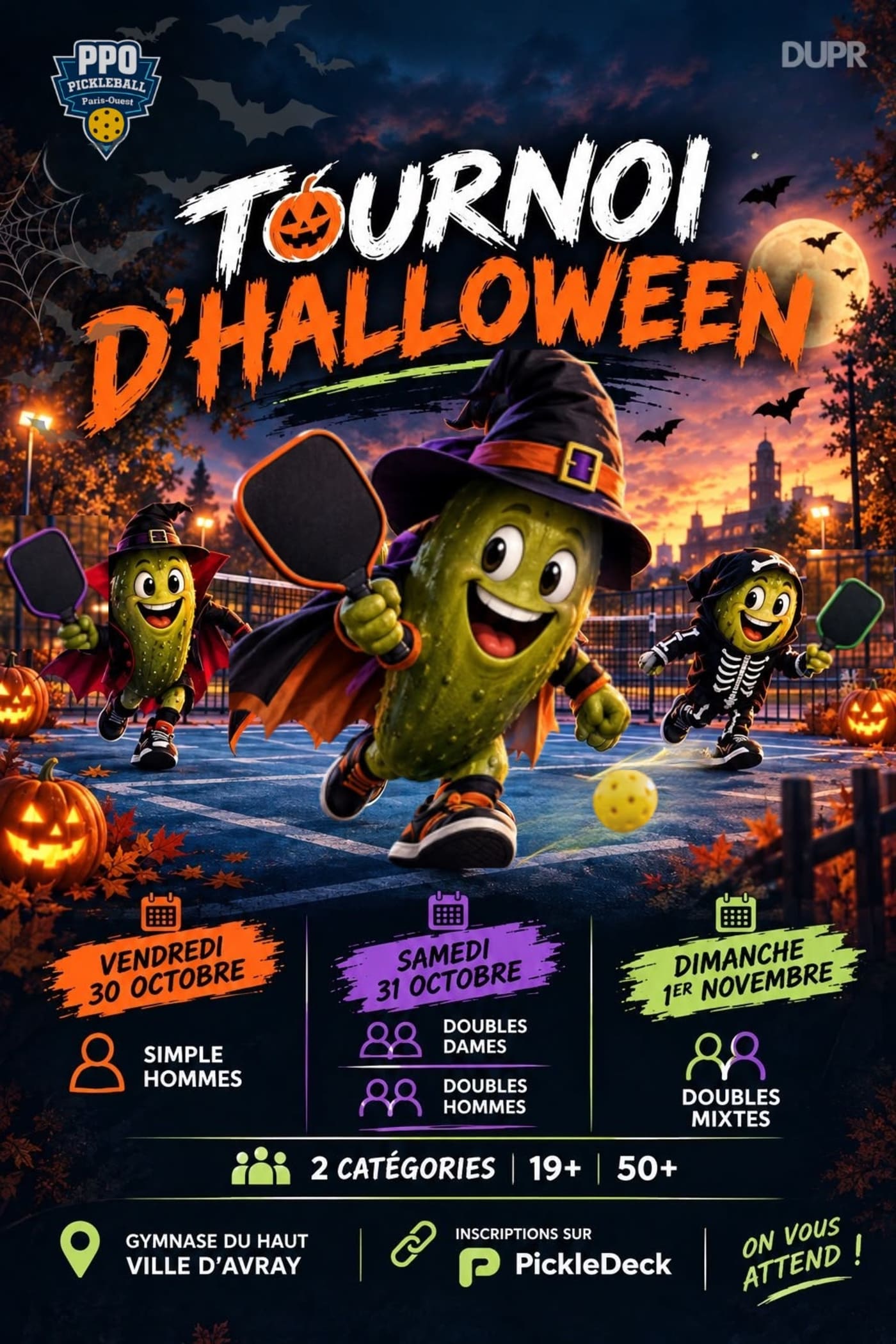 Affiche Tournoi Halloween Toussaint 2026