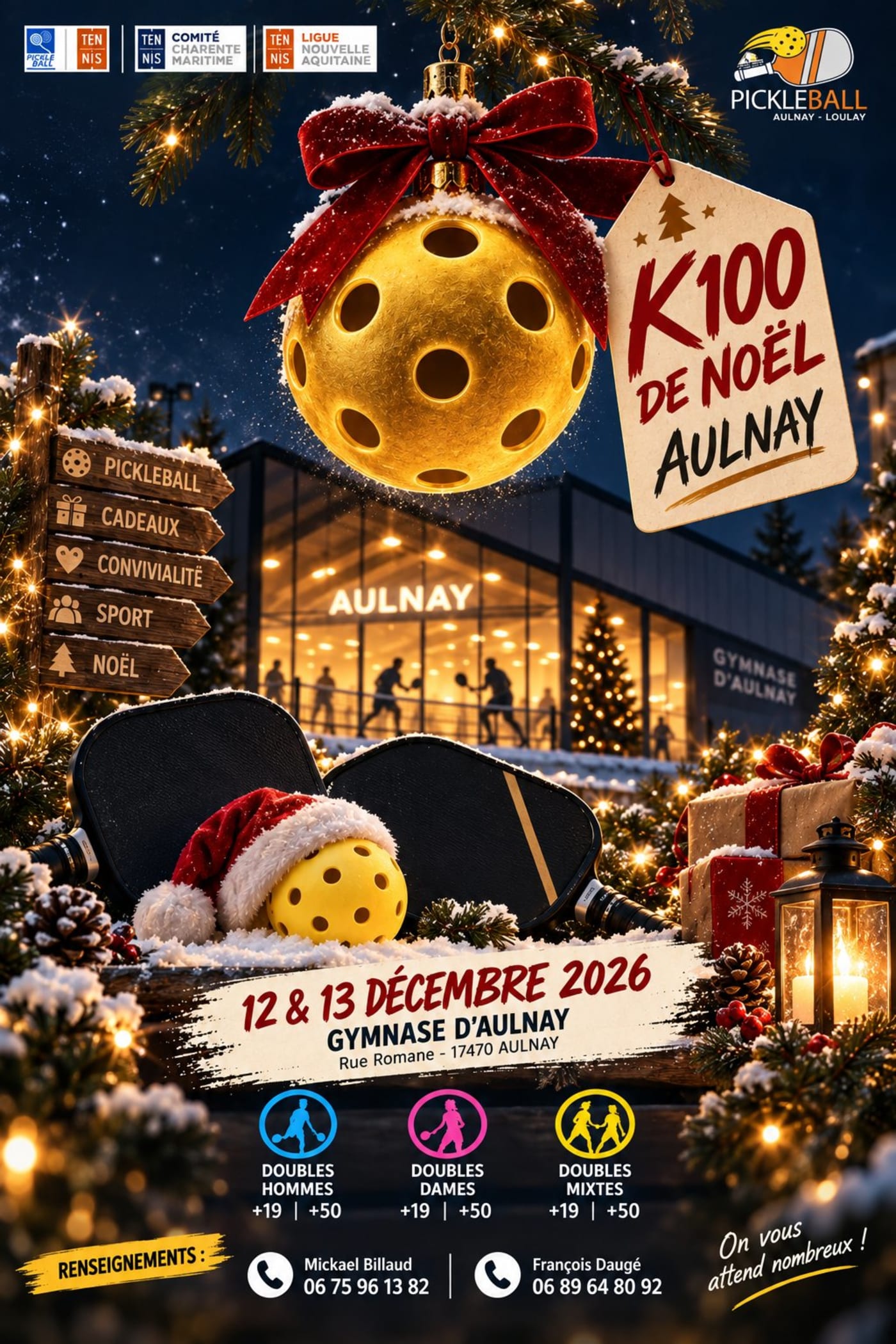 Affiche Open K100 de Noël AULNAY