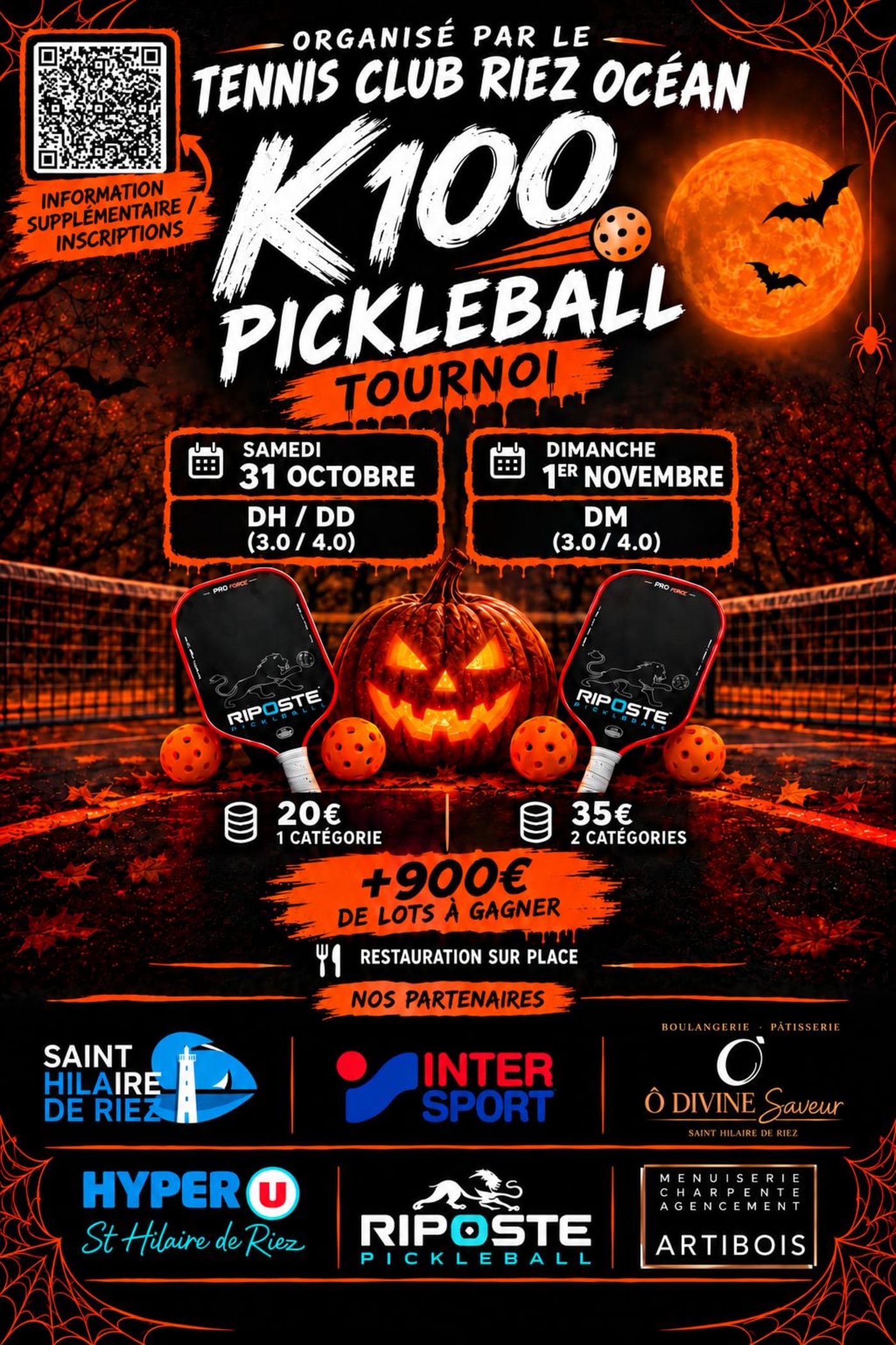 Affiche K100 Tennis Club Riez Ocean