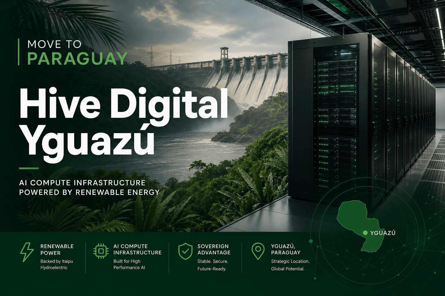 Hive Digital in Yguazu: Paraguay's second major AI data center player