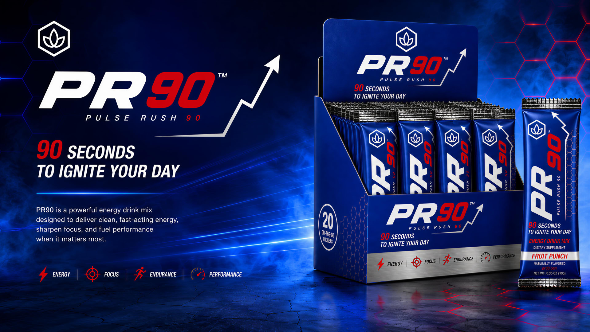 PR90 Pulse Rush 90 — 90 seconds to ignite your day