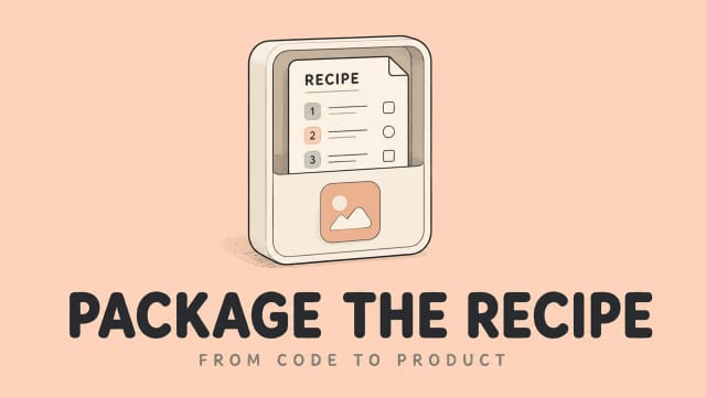 Learn how to turn Claude Code recipe into app assets and package developer workflows from code into a product.