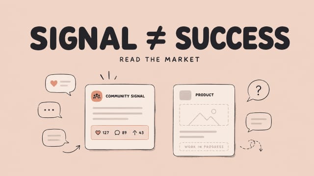 Analyze market signals versus actual product success when building a vibe coded saas reddit project.