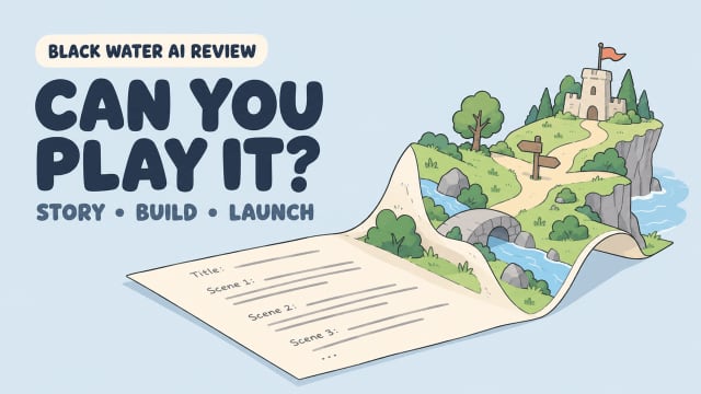 Read our in-depth Black Water AI review exploring how to turn interactive stories into playable games.