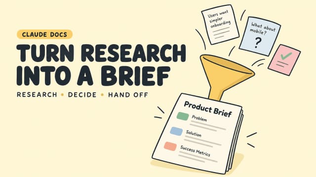 Discover how claude docs for startup planning help founders transform raw user research notes into actionable product briefs.